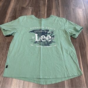 Green lee cotton tee shirt